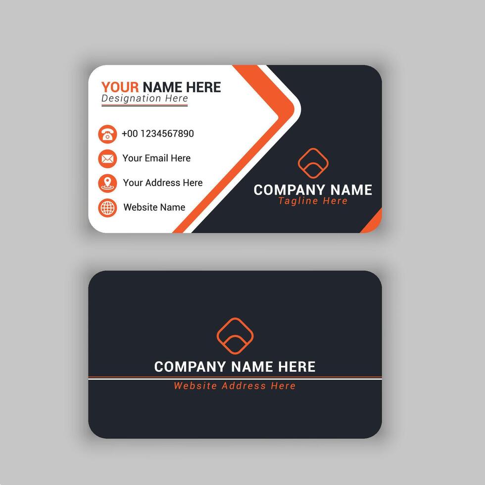 PROFESSIONAL BUSINESS CARD vector