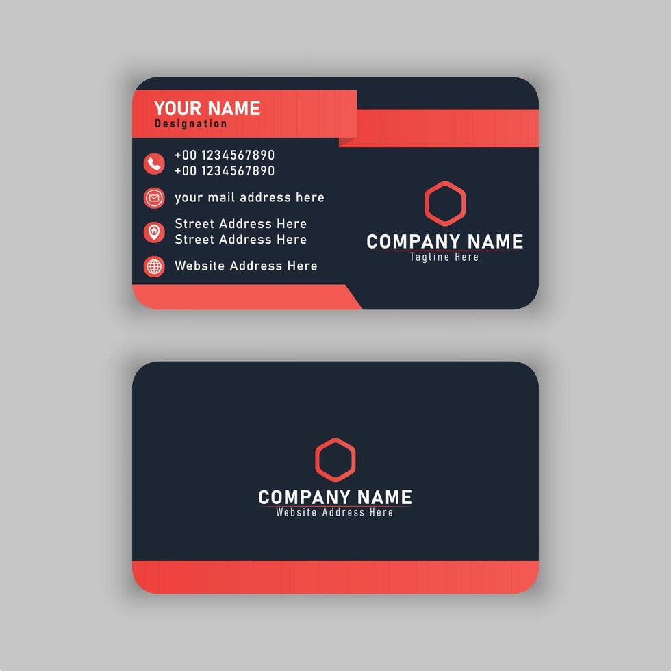 MODERN BUSINESS CARD vector