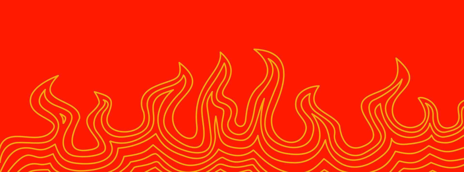 Abstract Fire Background. Abstract flame Background. doodle fire background. Flame Seamless Pattern. Fire flame seamless pattern. vector