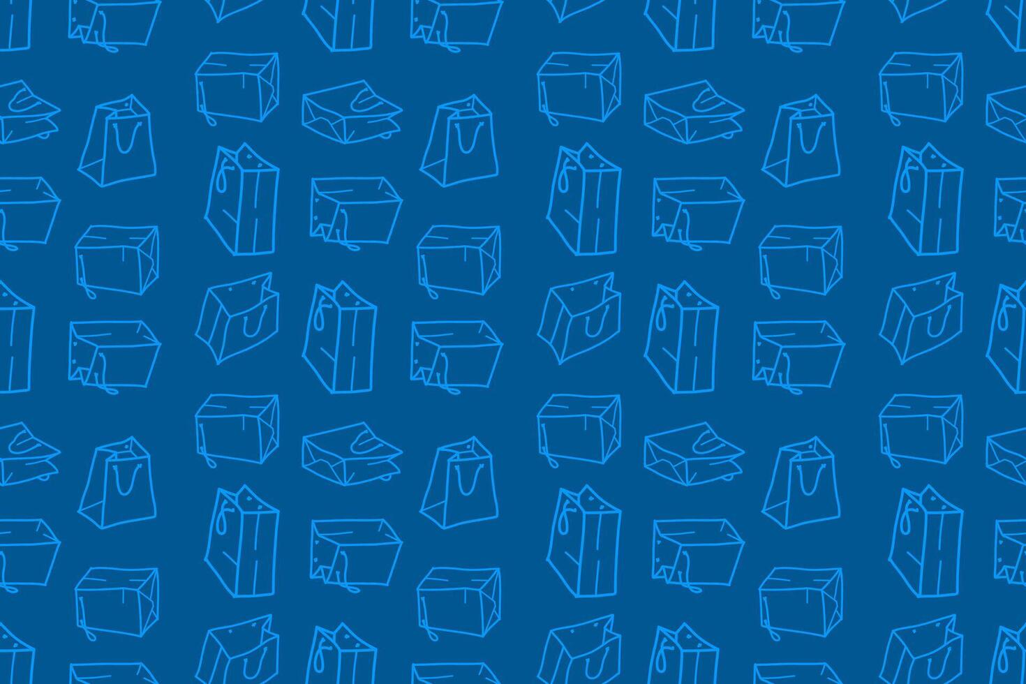 doodle shopping bag seamless pattern. Shopping Bag Doodle pattern background. Shopping Bag Pattern in Doodle Style. paper shopping bag pattern background. paper bag pattern background. vector