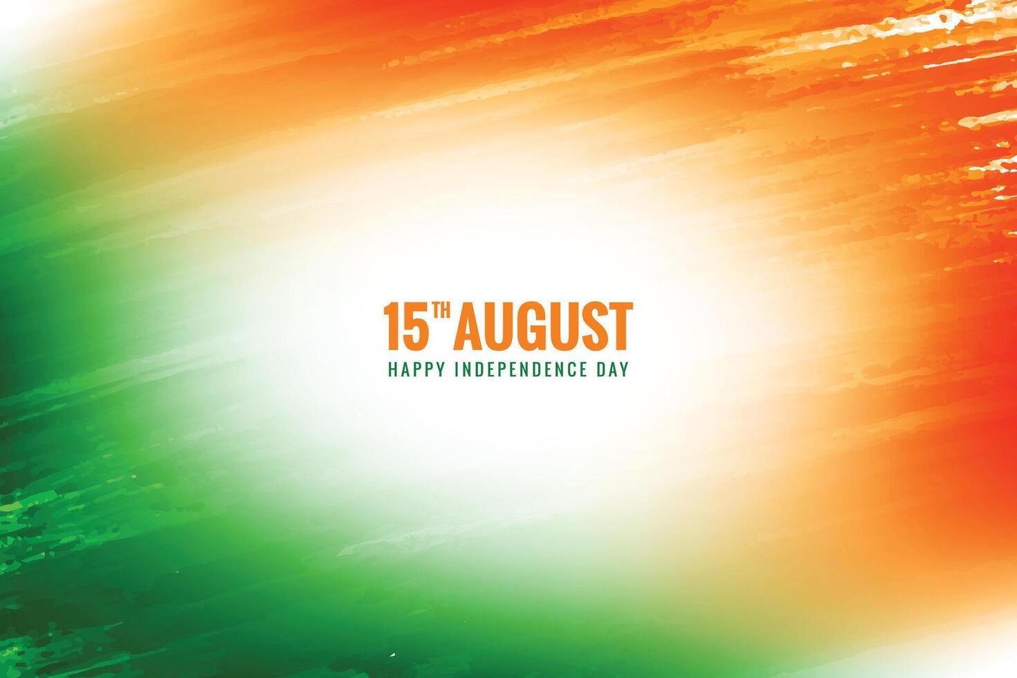Indian independence day tricolor watercolor texture background vector