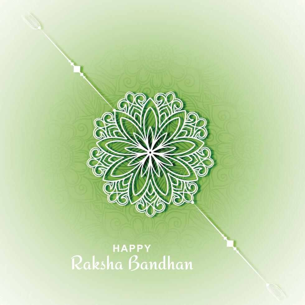 Beautiful card for indian festival raksha bandhan illlustration design vector