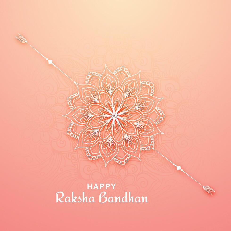 Beautiful card for indian festival raksha bandhan illlustration design vector