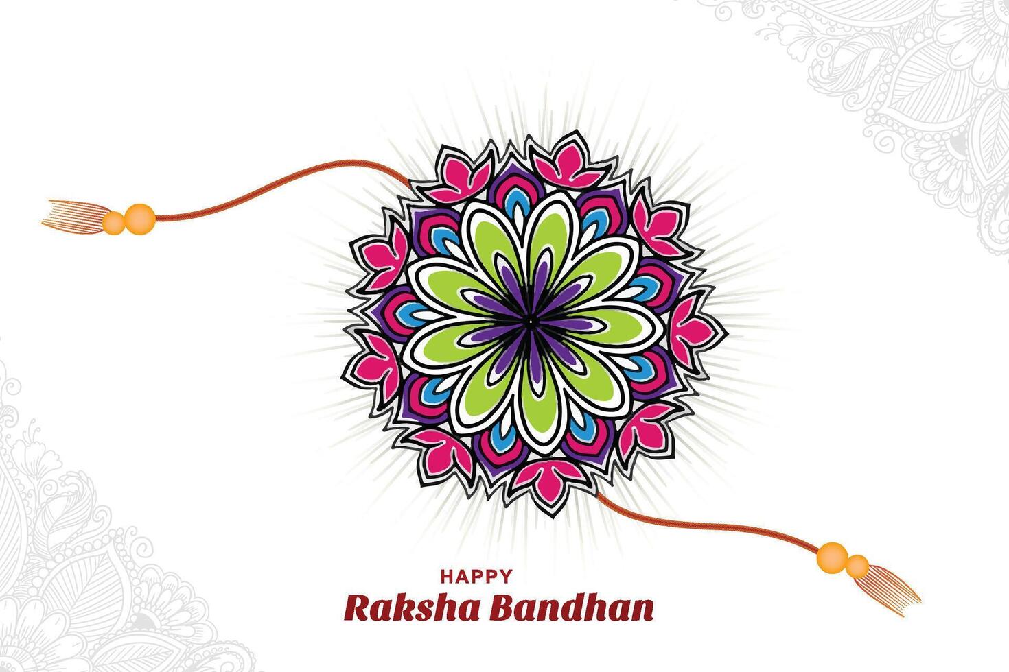 Raksha bandhan festival celebration card background vector