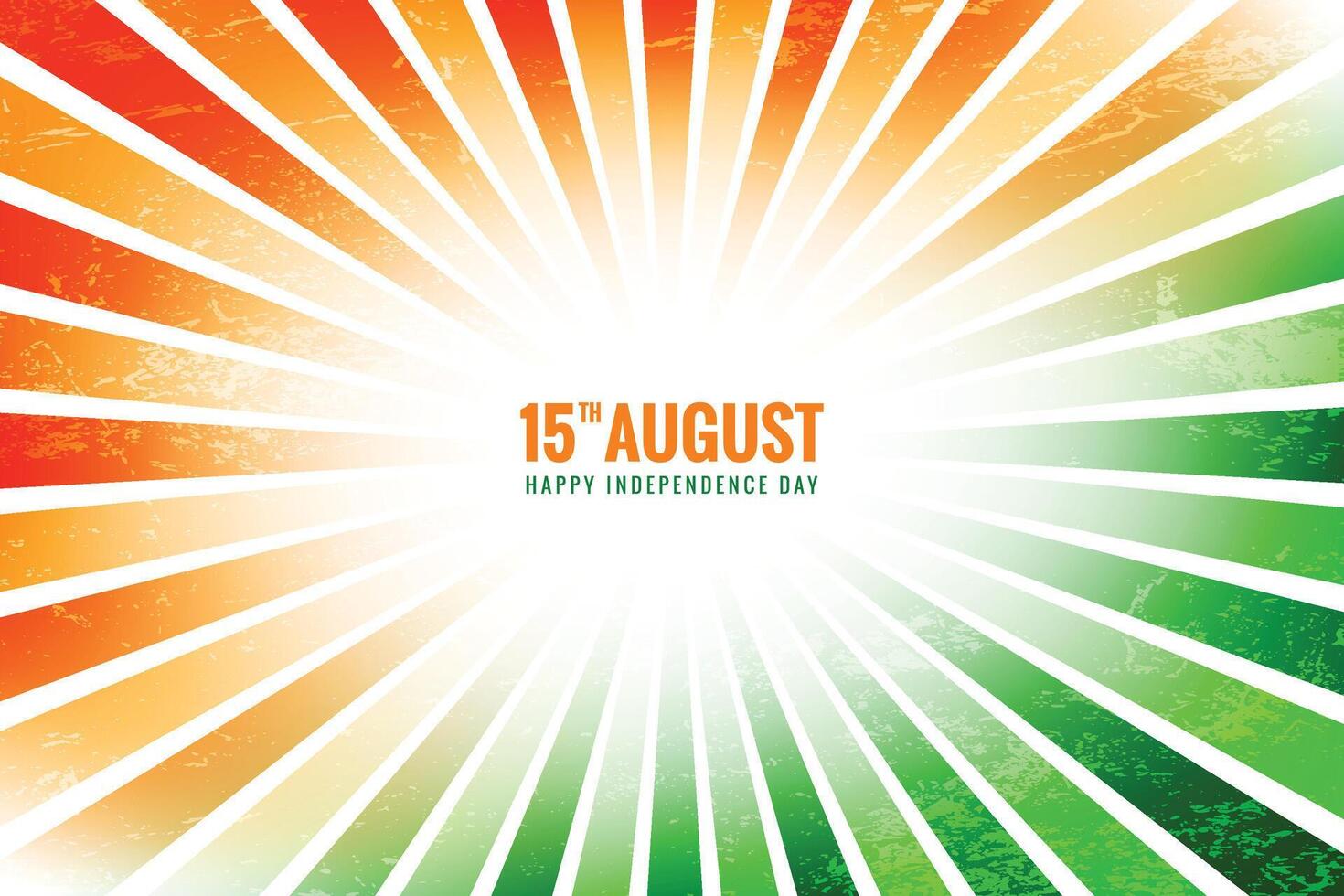 15th august indian independence day watercolor flag background vector