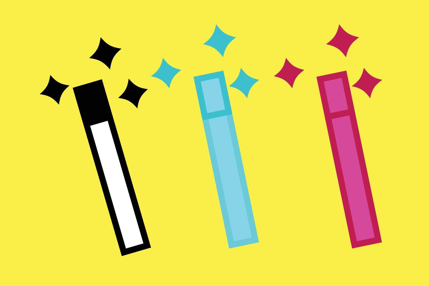 magic stick icon design vector