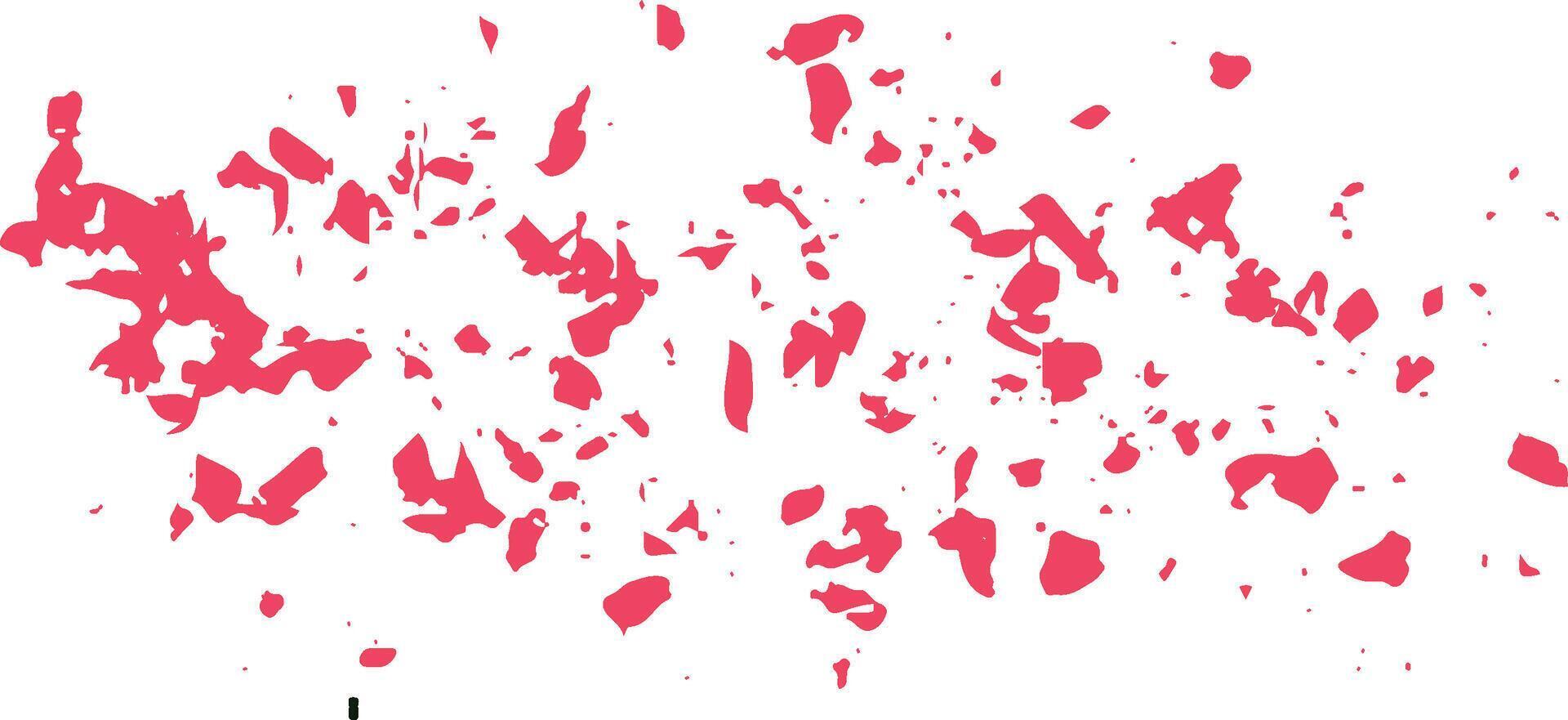 red paper collection splash vector