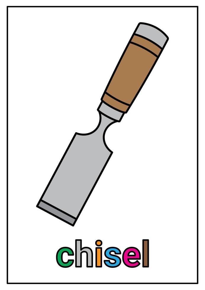Simple Chisel Clipart vector