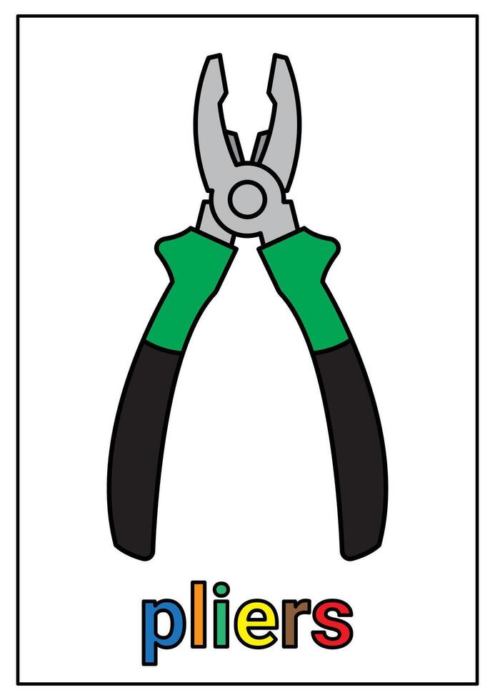 Simple Pliers Clipart vector