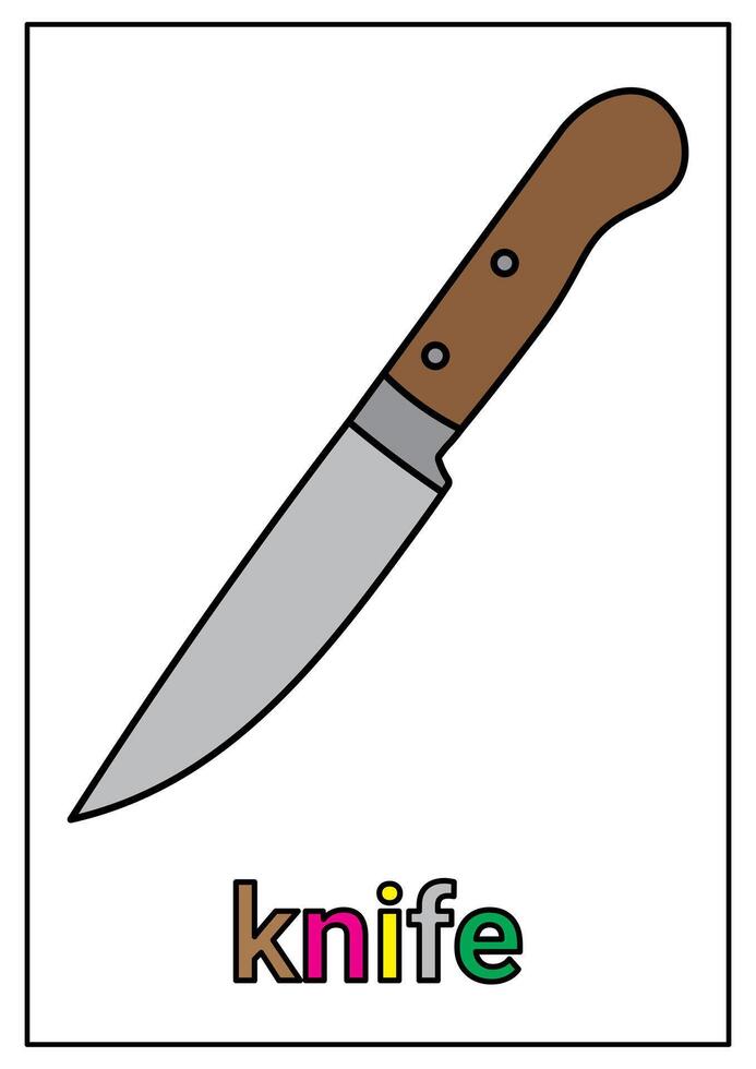 Simple knife Clipart vector