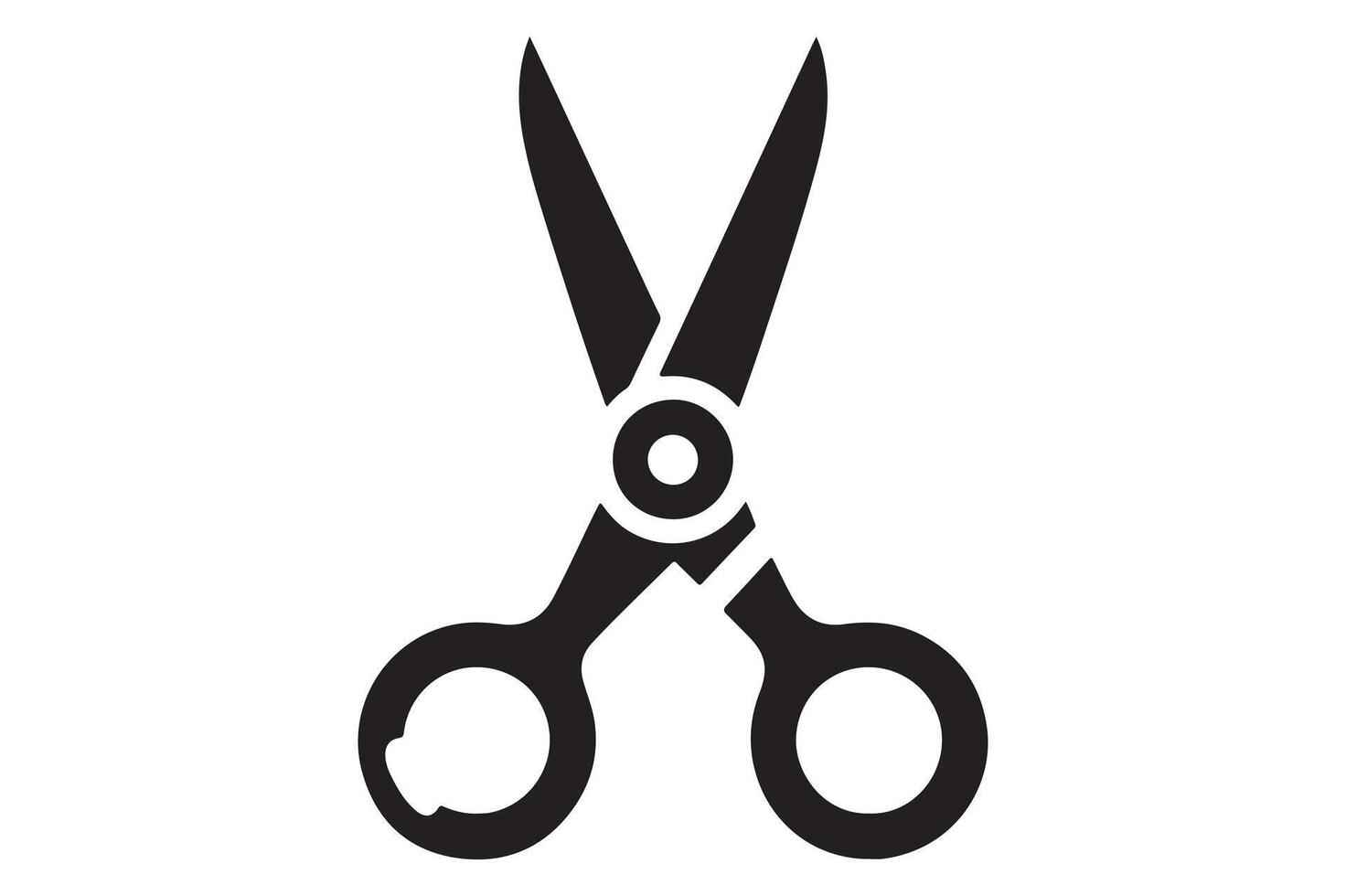 Elegant Scissor Silhouette Image vector