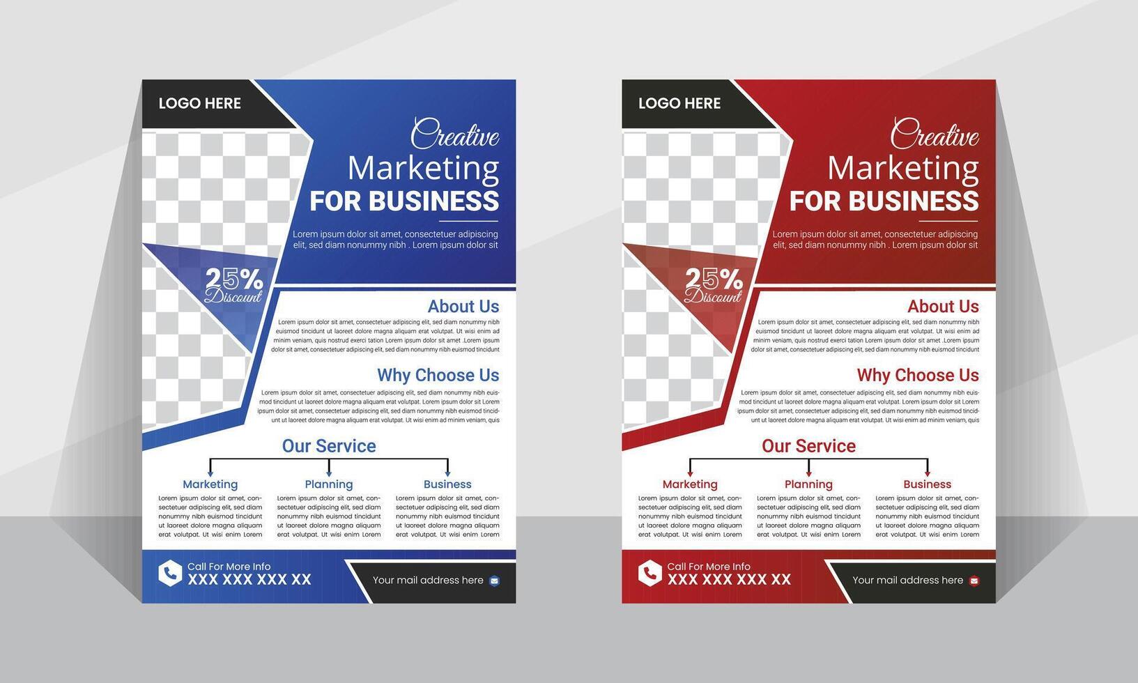 Modern vactor corporate flyer layout template design or leaflet illustration vector