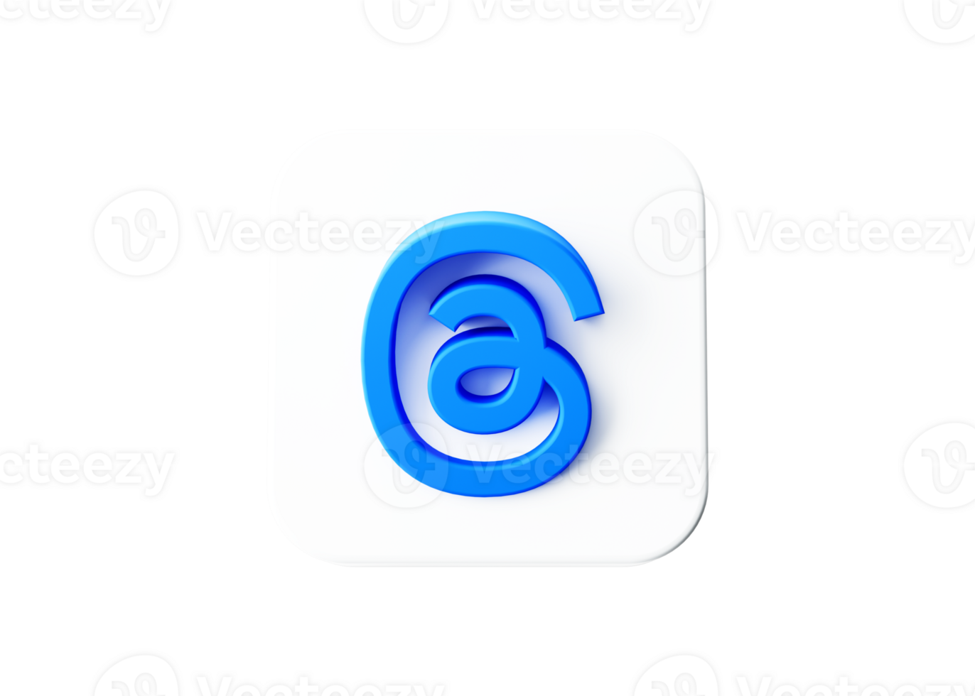 3d illustration of at symbol on white icon email symbol png