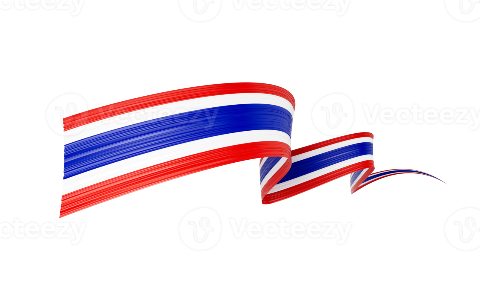 3d Flag Of Thailand 3d Shiny Waving Twisted Ribbon Flag 3d Illustration png