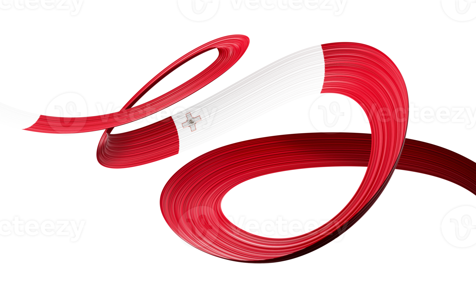 3d Flag Of Malta 3d Shiny Waving Malta Ribbon Flag 3d Illustration png
