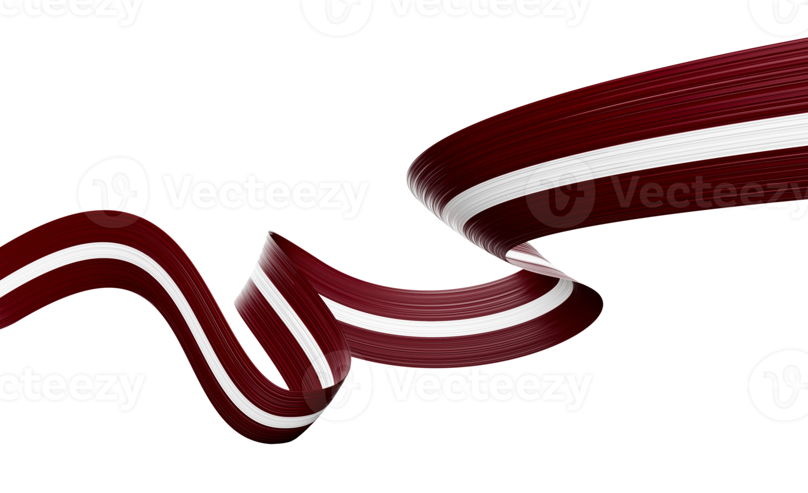 3d Flag Of Latvia 3d Wavy Shiny Latvia Ribbon Flag 3d Illustration png