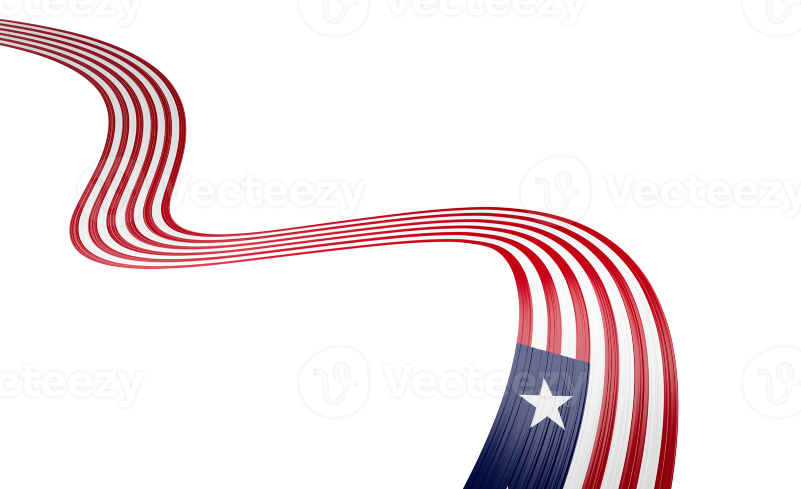3d Flag Of Liberia 3d Wavy Shiny Liberia Ribbon Flag 3d Illustration png