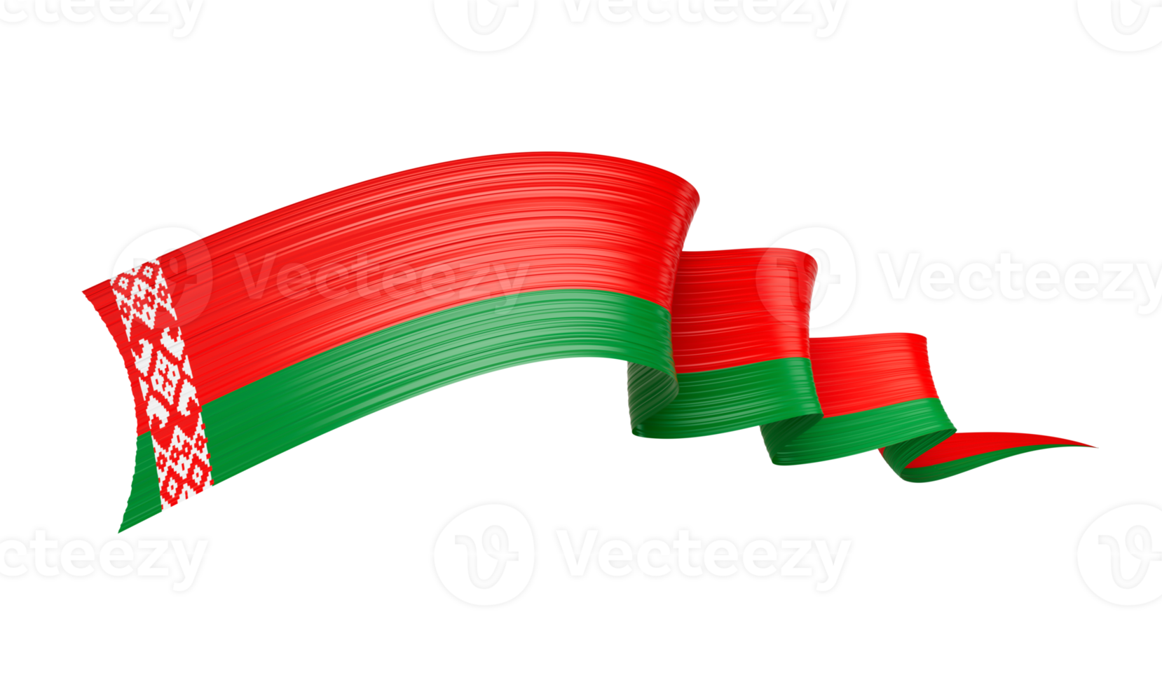 3d Flag Of Belarus Shiny Wavy Awareness Ribbon flag 3d Illustration png