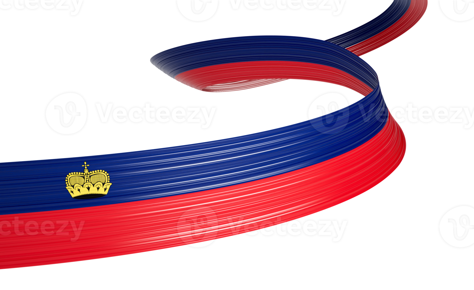 3d Flag Of Liechtenstein 3d Wavy Shiny Liechtenstein Ribbon Flag 3d Illustration png