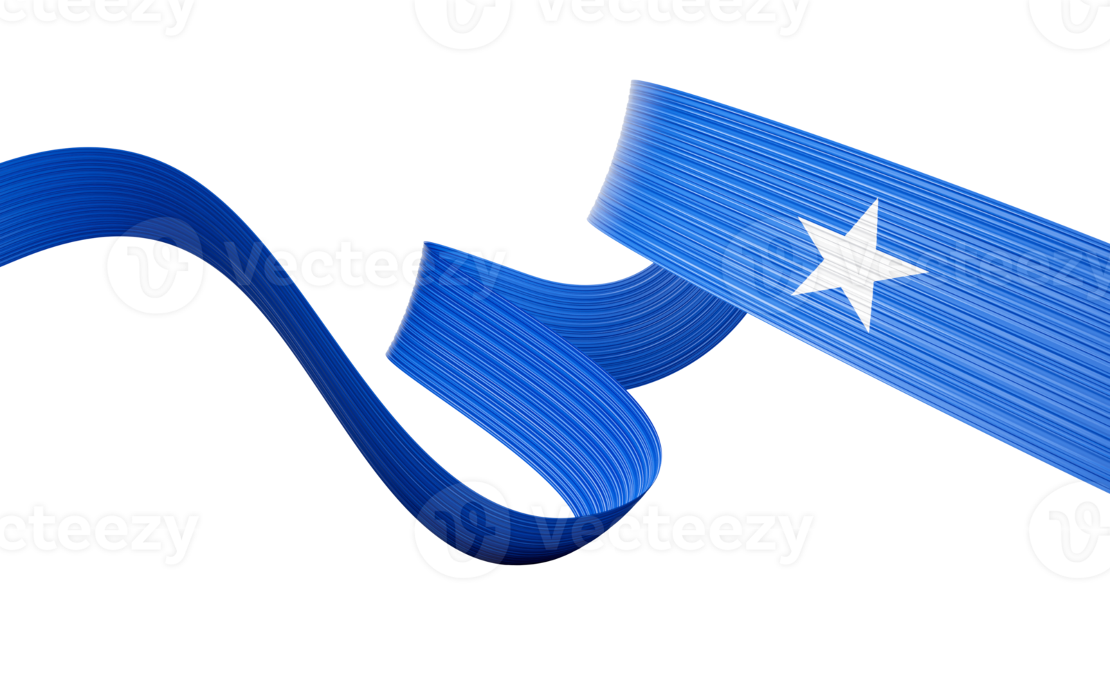 3d Flag Of Somalia 3d Shiny Waving Somalia Ribbon Flag 3d Illustration png