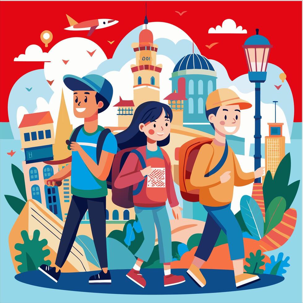 Friend day illustration file vector