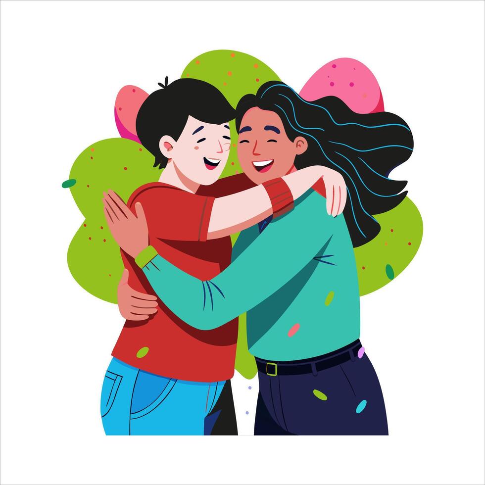 Friend day illustration file vector