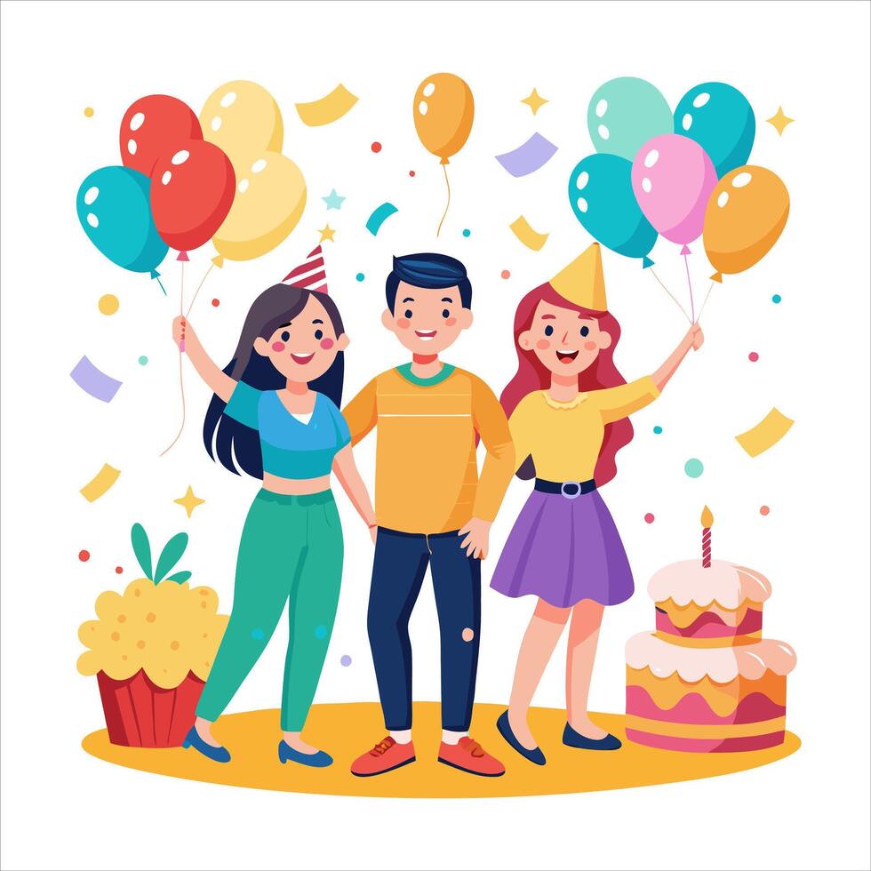 Friend day illustration file vector