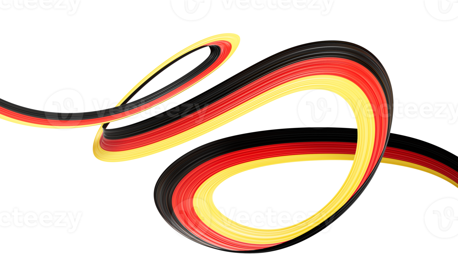 3d Flag Of Germany 3d Wavy Shiny Germany Ribbon Flag 3d Illustration png