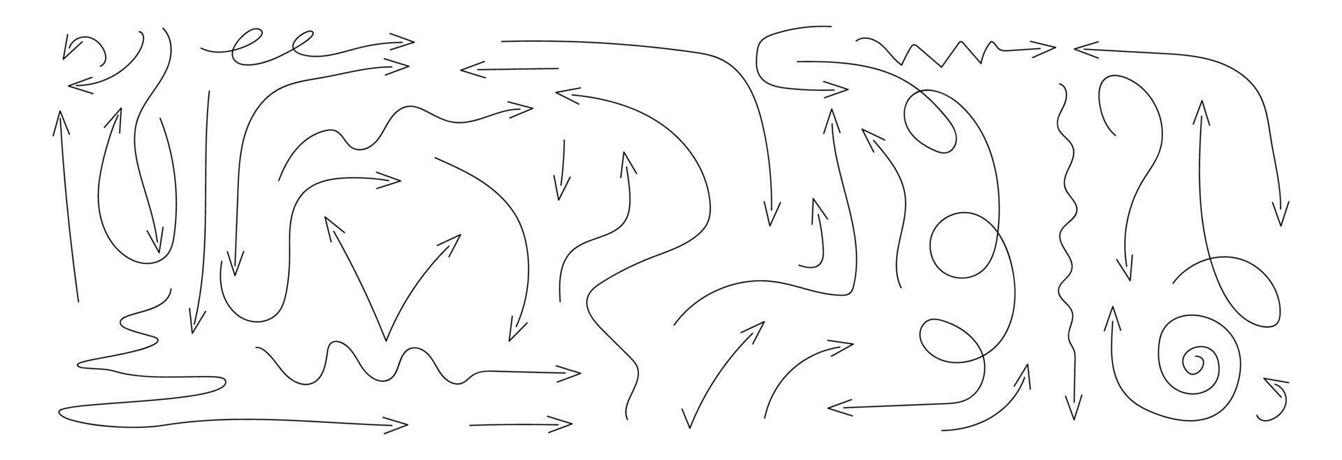 Black arrow symbol of direction. vector