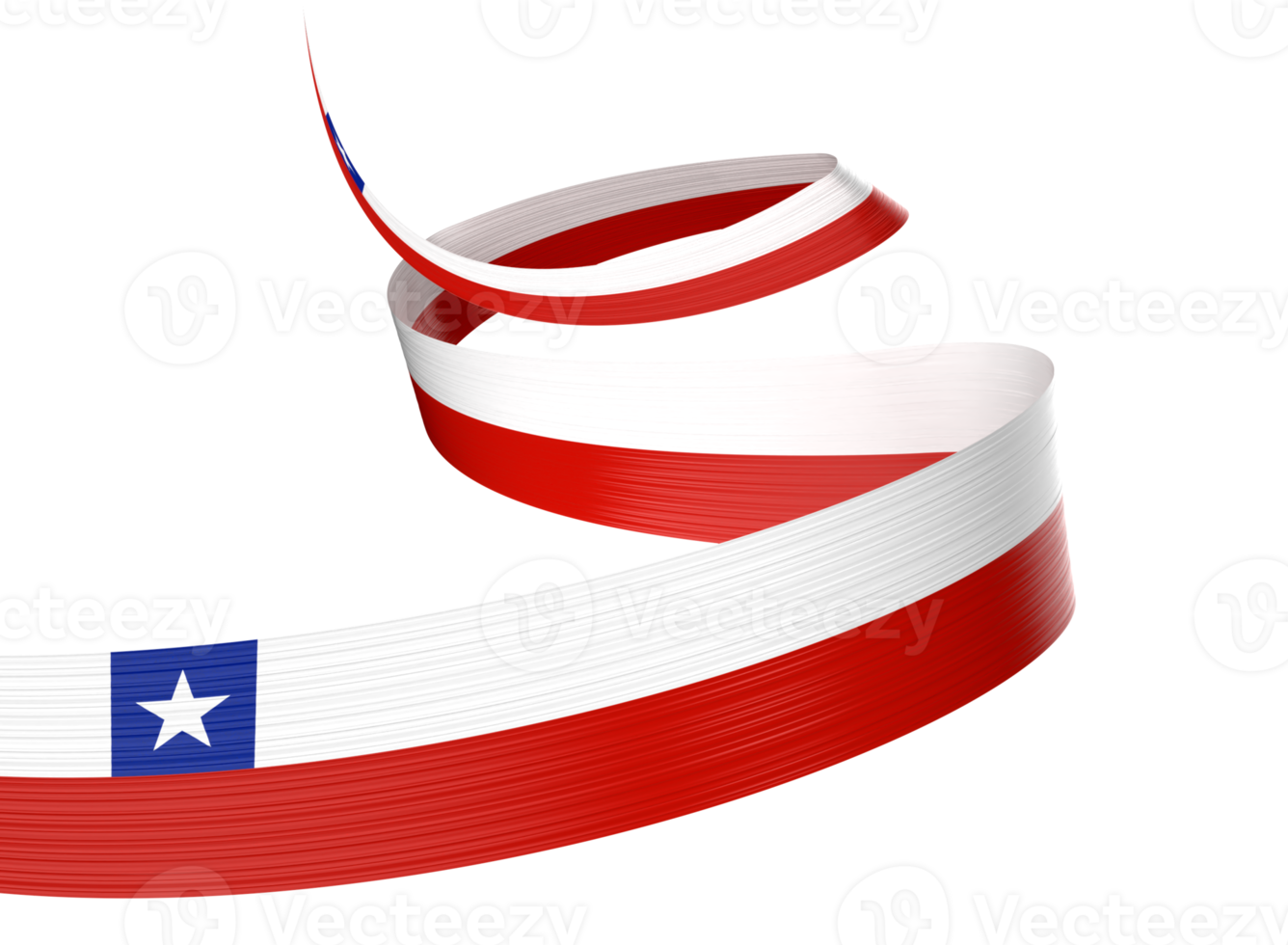 3d Flag Of Chile 3d Shiny Waving Chile Ribbon Flag 3d Illustration png