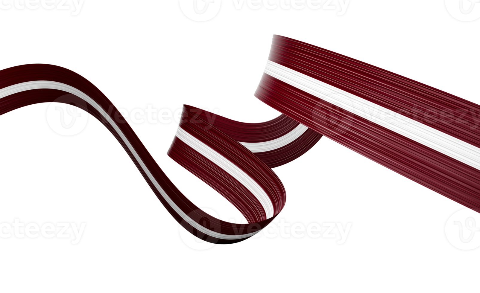 3d Flag Of Latvia 3d Shiny Waving Latvia Ribbon Flag 3d Illustration png