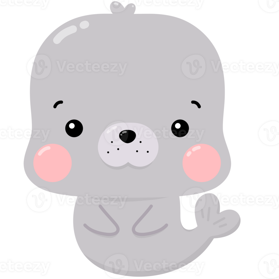 Cutie baby seal png