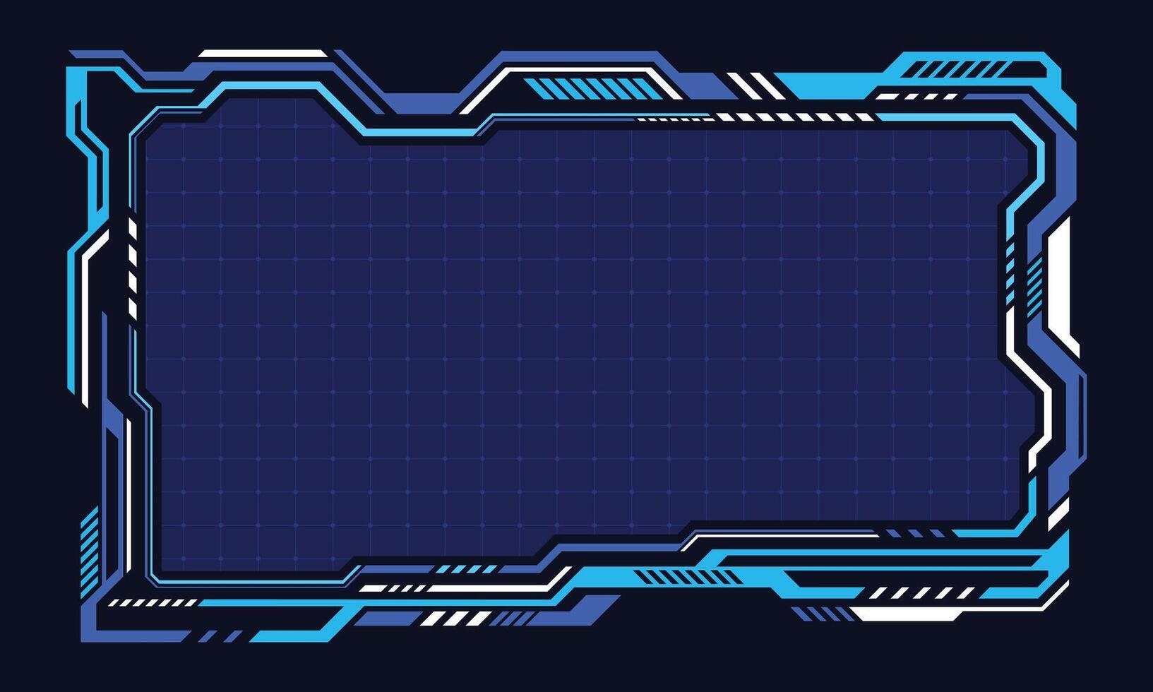 Abstract futuristic interface hud technology frame vector