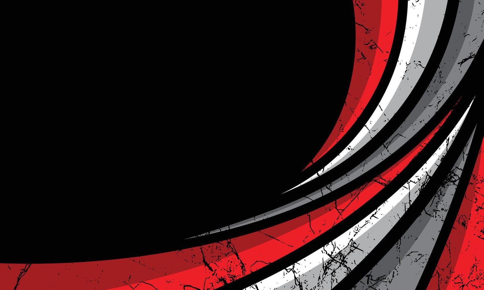 Racing style curved abstract stripes car wrap vinyl sticker background vector