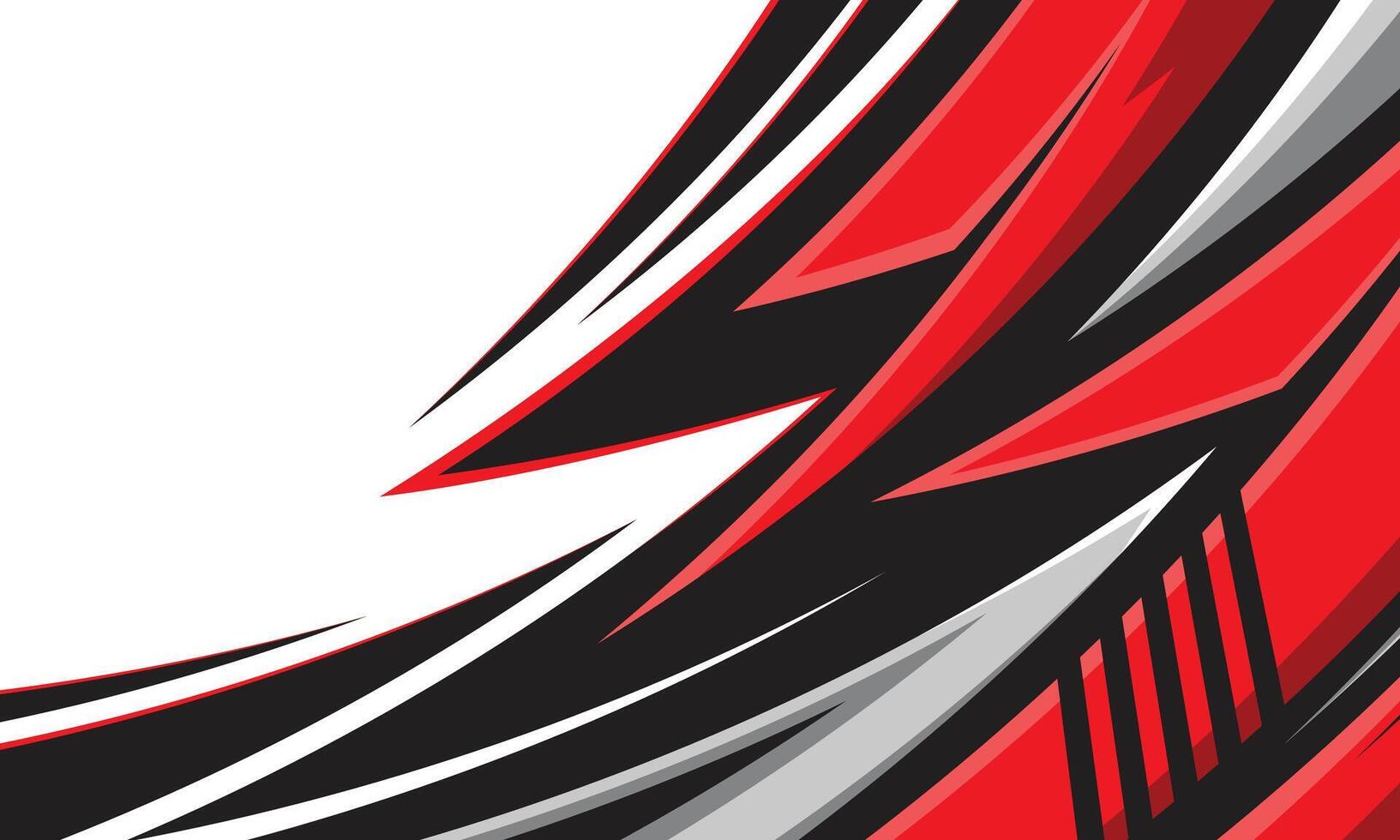 Car wrap vinyl sticker design abstract curved lines racing geometry vector