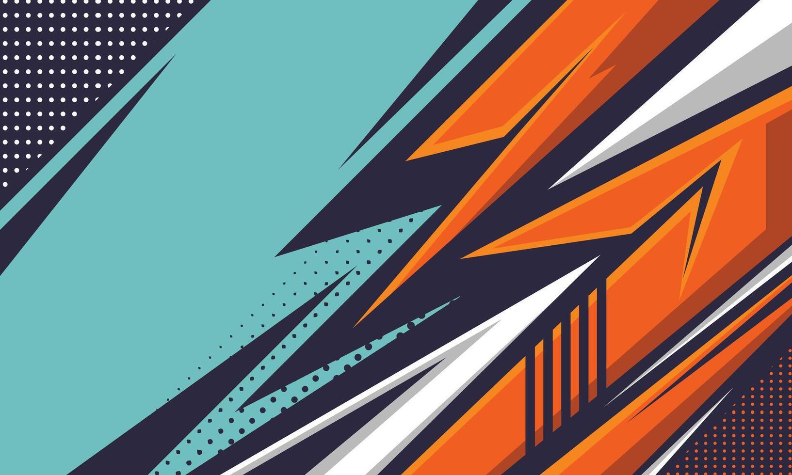 Abstract geometric stripes design racing car wrap decal vector