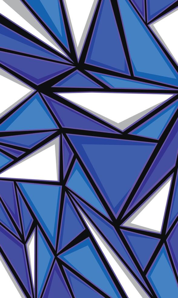 Abstract triangle pattern geometric car wrap sticker and sports jersey fabric sublimation vector