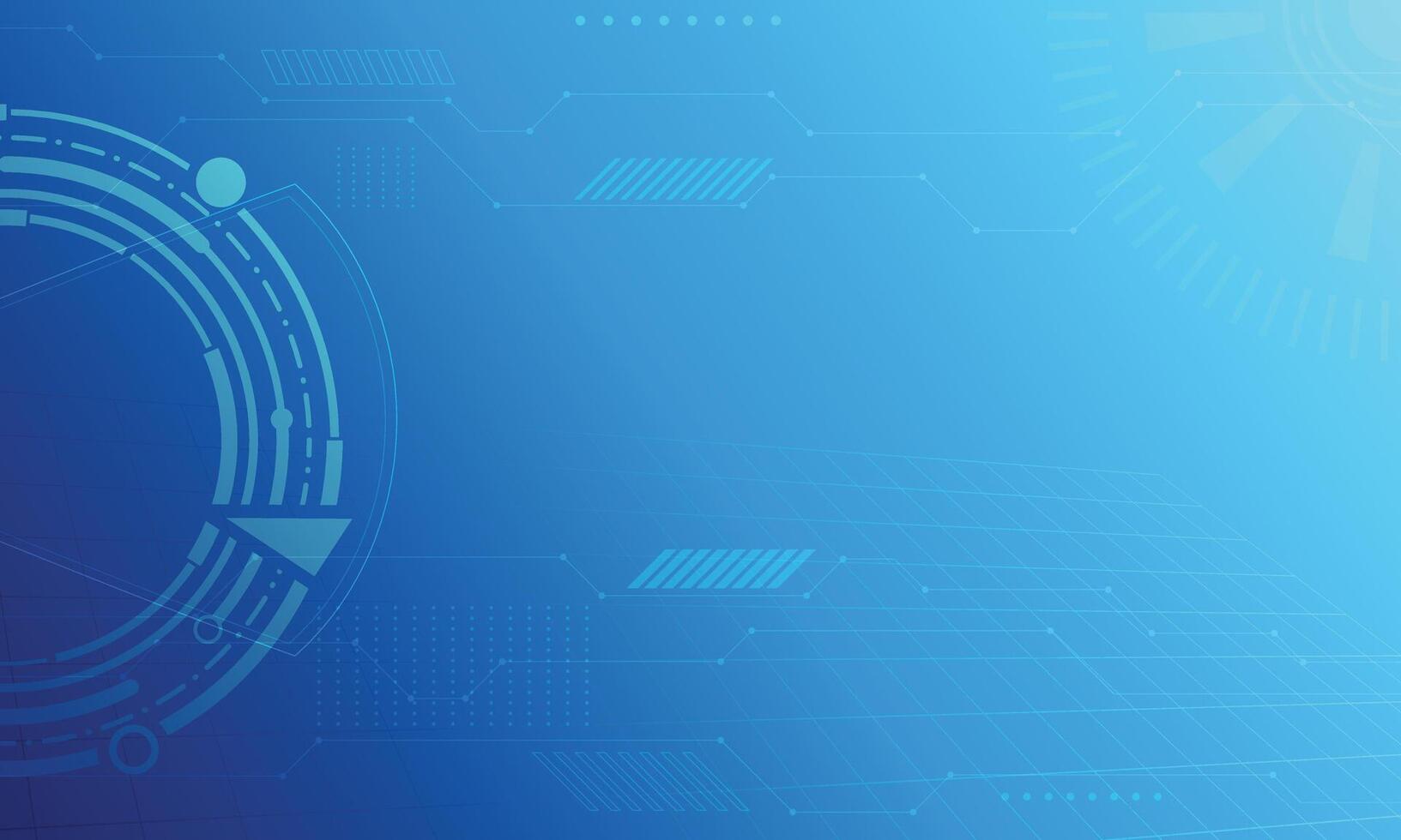 Blue gradient technology digital abstract background vector