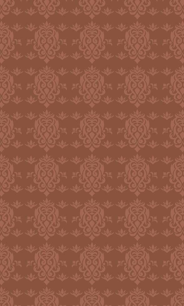 Luxury vintage damask ornament pattern wallpaper vector