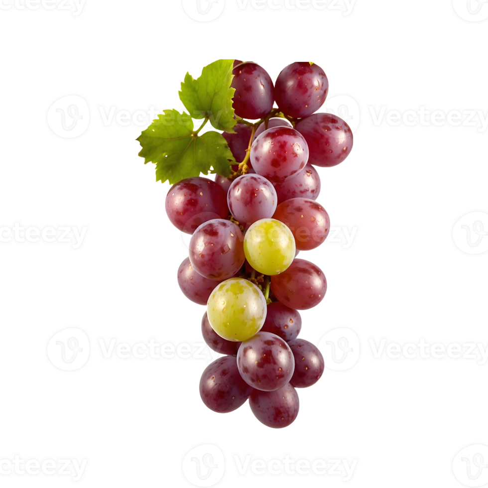 Grape Delight A bunch of Fresh Grapes Fruit Isolated on a Transparent Background png