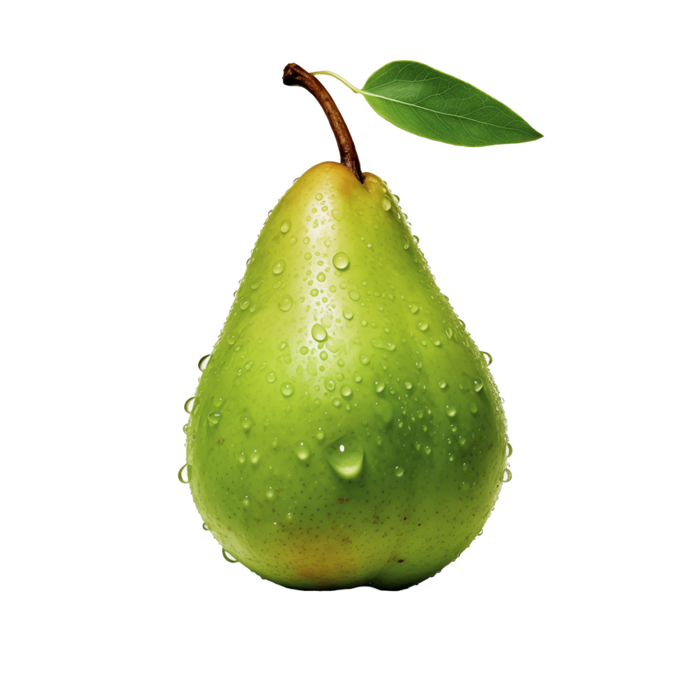 Fresh pear on transparent background png