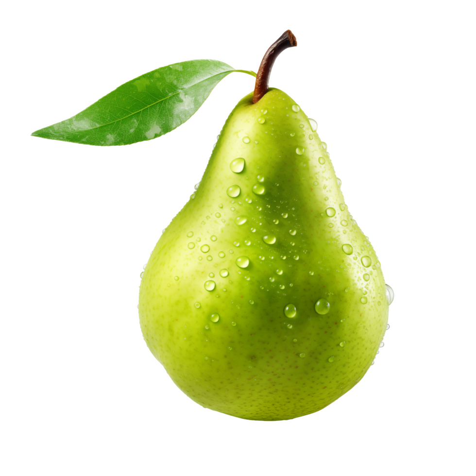 Fresh pear on transparent background png