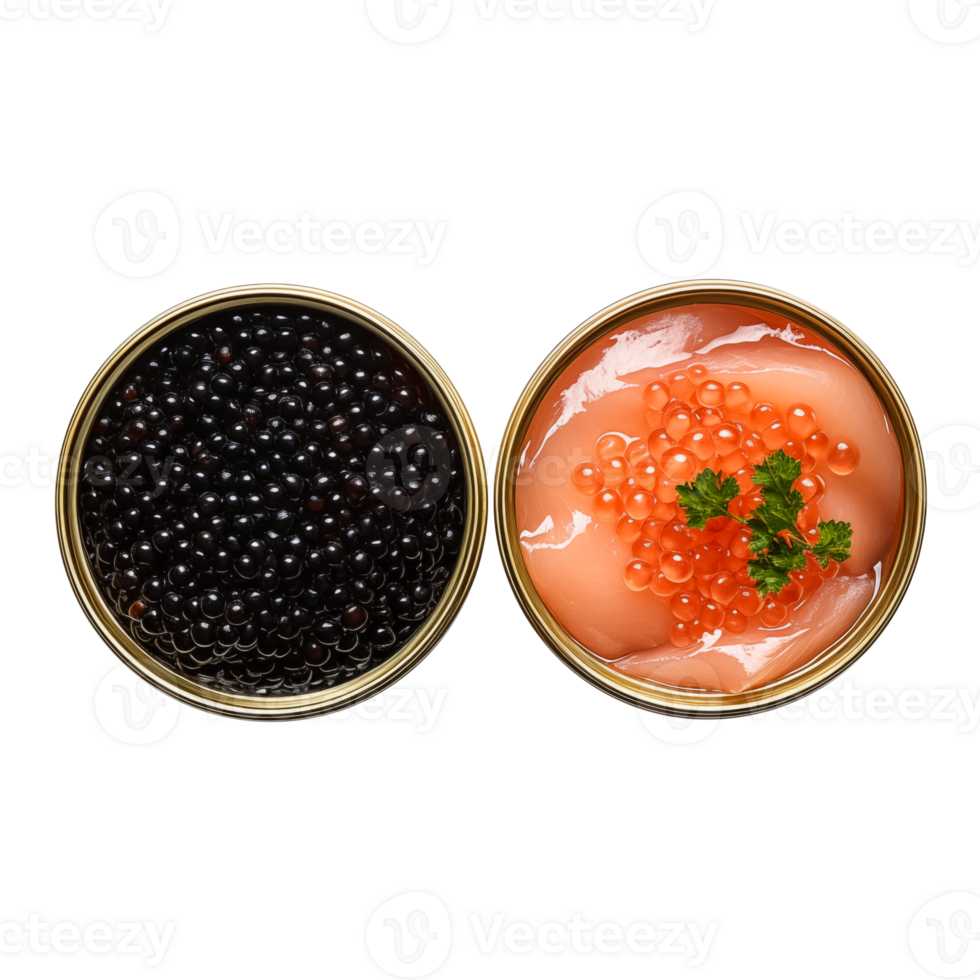 Premium red and black caviar png