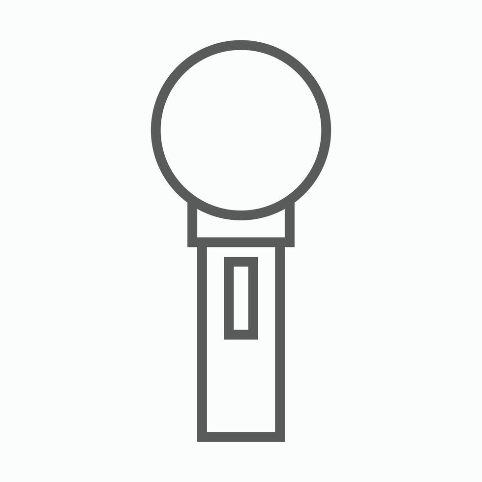 microphone icon, mic illustration vector