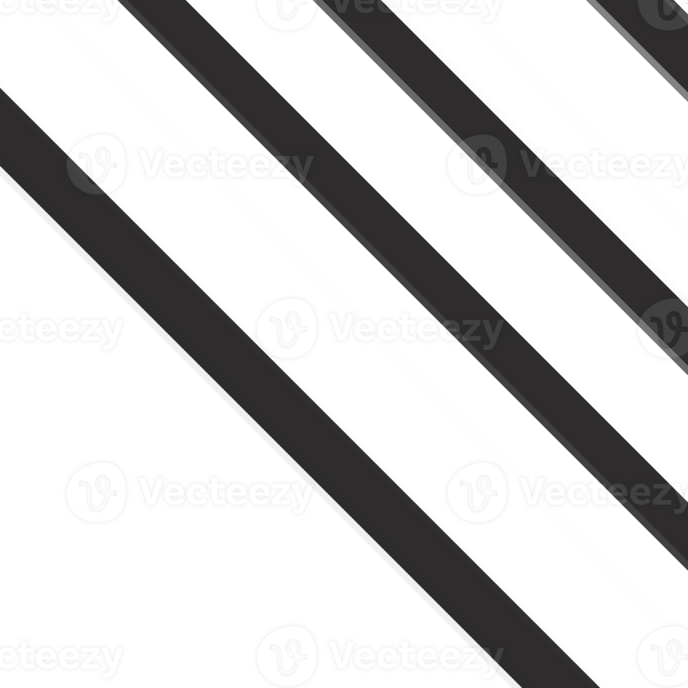Black and white stripes abstract background overlay. Motion effect. Graphic illustration with transparent background. png