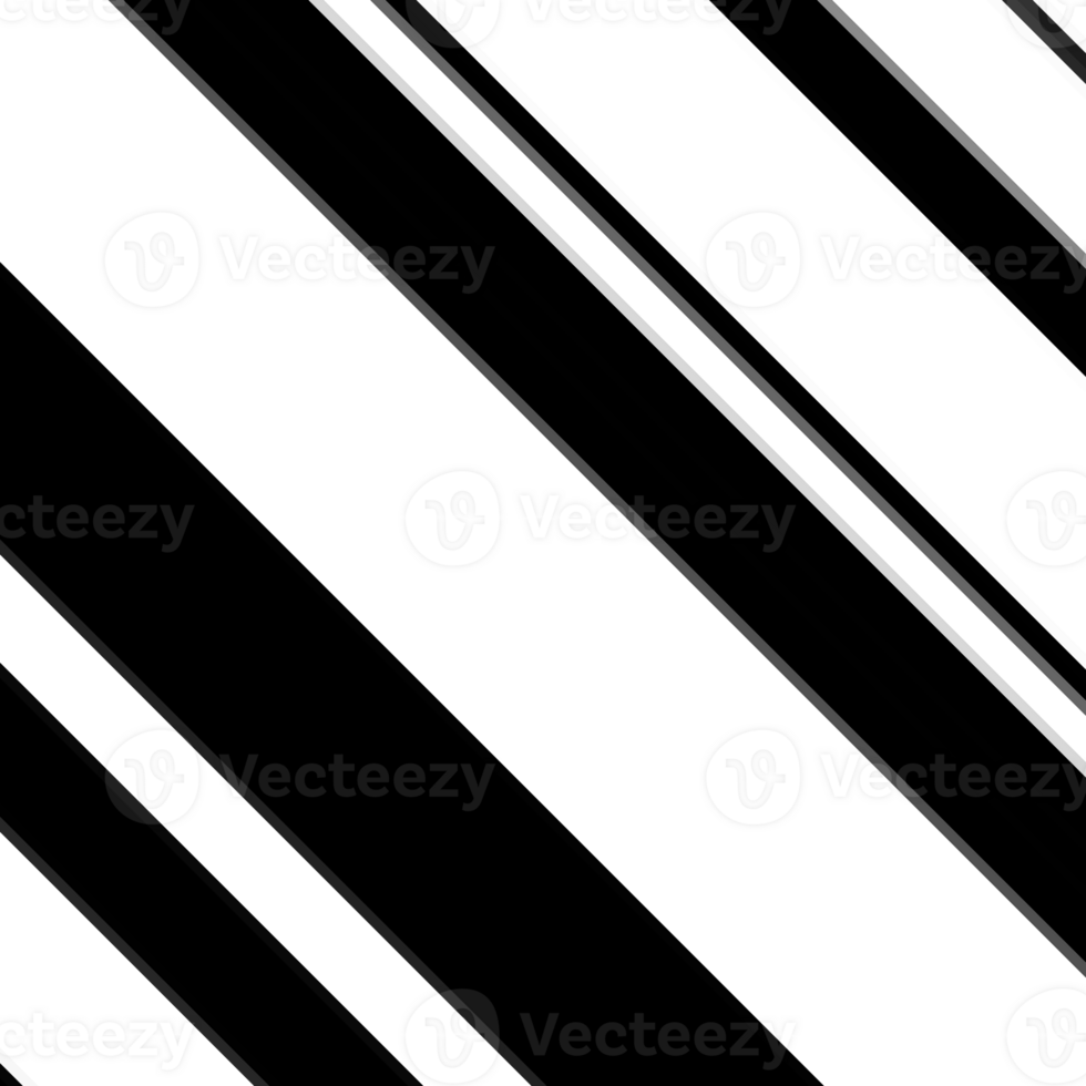 Black and white stripes abstract background overlay. Motion effect. Graphic illustration with transparent background. png
