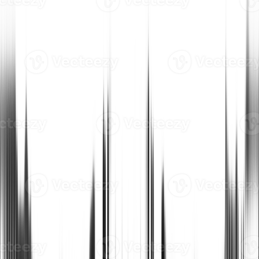 Black and white stripes abstract background overlay. Motion effect. Graphic illustration with transparent background. png