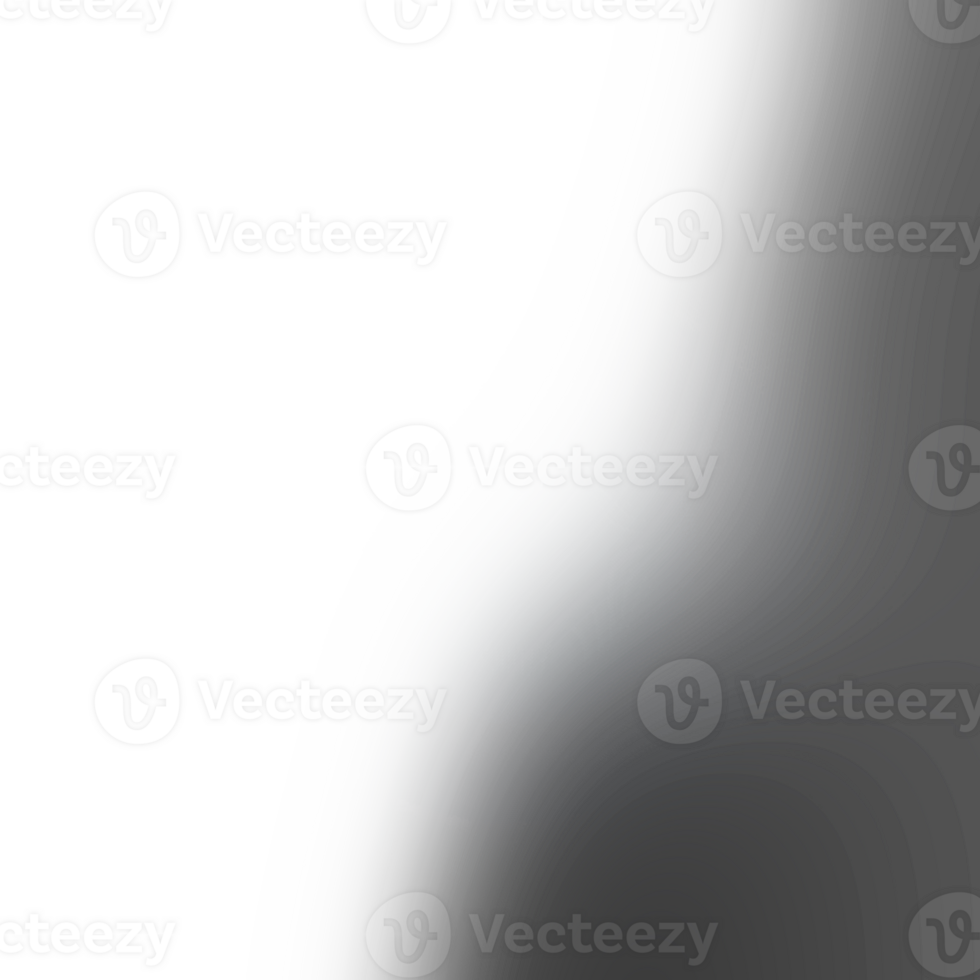 Black and white gradient background overlay. Blur effect. Graphic illustration with transparent background. png