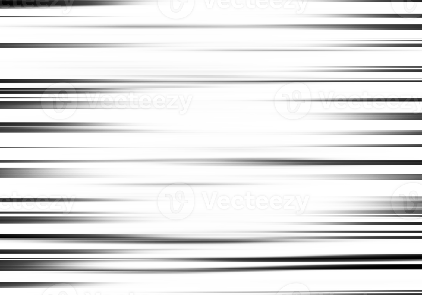Black and white stripes abstract background overlay. Motion effect. Graphic illustration with transparent background. png