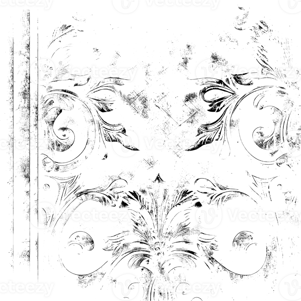 Rustic grunge texture with grain and stains. Abstract noise background. graphic illustration with transparent background. png